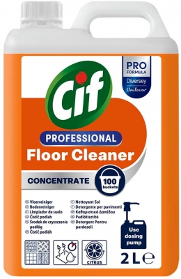 Detergent Cif Profesional, concentrat pentru pardoseli 2L, Diversey